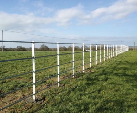 Mild steel galvanised state fencing