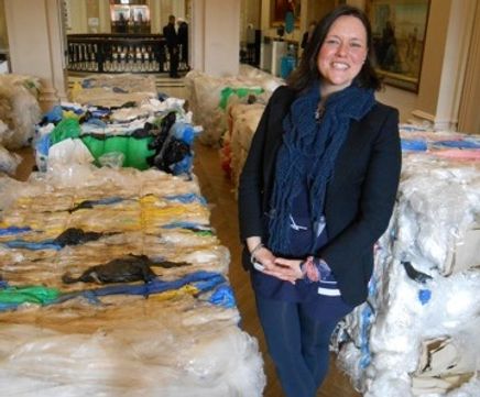 Waste recycled into art makes a bold statement