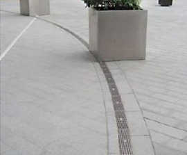 Linear channel drainage, Westfield Stratford City