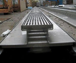 Linear channel drainage, Westfield Stratford City