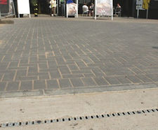 SUDS drainage channels, M5 Michaelwood Services