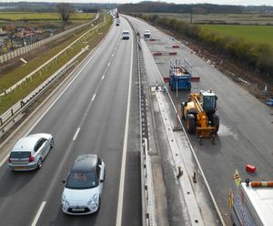 ACO combined kerb drainage systems installed on A453