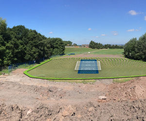 Cellular stormwater management in Academy SuDS design 