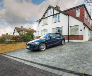 ACO RainDrain channel drainage driveway installation