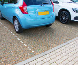 Ground reinforcement tiles - charity car park renovation