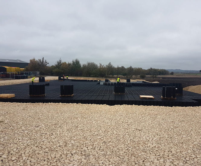 Attenuation solution for potato distribution yard