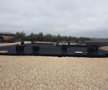 Attenuation solution for potato distribution yard