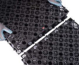 ACO Roofbloxx attenuation system for green / blue roofs