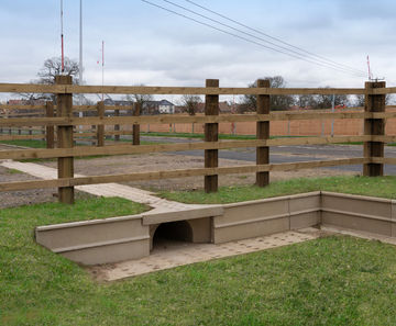 Wildlife guide walls and tunnels at new development