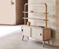 Sage Collection - wooden credenza with shelves