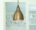 Barbican brass pendant light