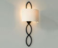 Cranleigh hand forged steel wall light - Matt black
