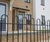 Bow-top steel railings 1