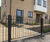 Bow-top steel railings 0