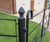 Traditional style steel entrance gates - made to order metal estate gates 5