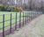 Traditional-style 5-bar steel estate and parkland fencing 5