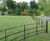 Traditional-style 4-bar steel estate and parkland fencing 0
