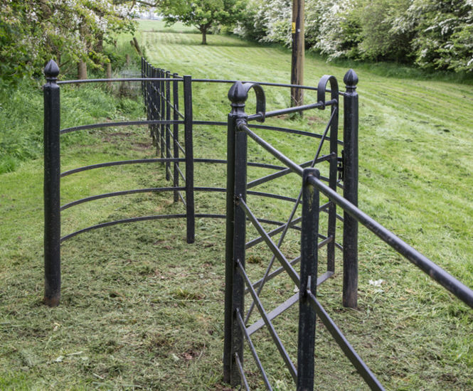 Bespoke Metal Kissing Gates - made to order metal gates for estates