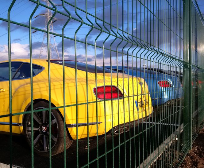 Exempla™ perimeter fencing for Bentley car showroom