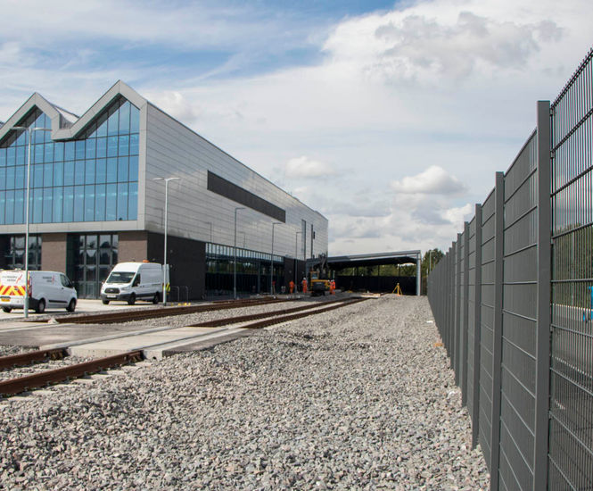 Fencing and gates HS2 College Doncaster CLD Physical Security Systems