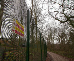 Secure fencing and gates protect forest research sites
