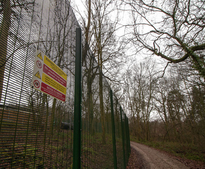 Secure fencing and gates protect forest research sites