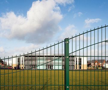 Security fencing systems for universities, schools and nurseries