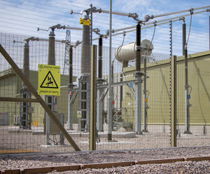 Electrical substations - danger signs