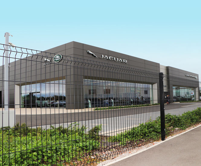 Fencing and gates secure car dealership perimeter