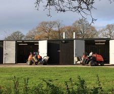 Timber-clad machinery garage - National Football Centre
