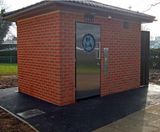 Brick-clad public toilet block - on this page