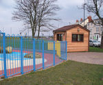 Refreshments kiosk for water play park