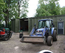 Welfare cabin and machinery storage - Sandwell MBC depot