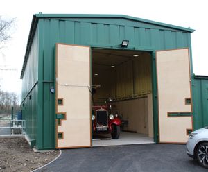 Garage and staff accommodation for parks maintenance