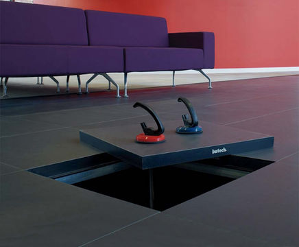 Raised access flooring
