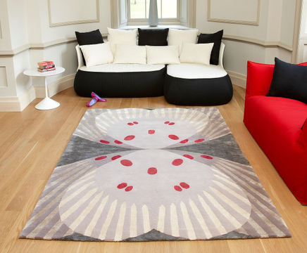 FARFALLA bespoke hand-knotted wool and silk rug