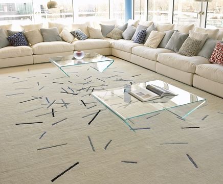 ATTITUDE bespoke hand-knotted wool and silk rug