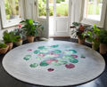 LILY POND bespoke hand-knotted wool and silk rug