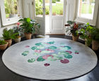 LILY POND bespoke hand-knotted wool and silk rug