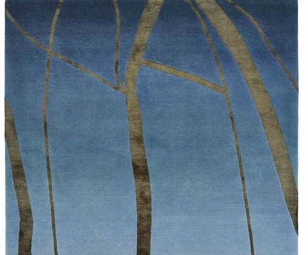 TWILIGHT hand-knotted wool and silk rug