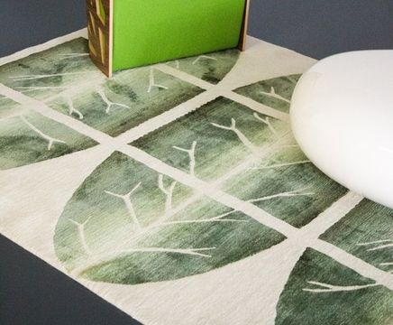 TORN BETWEEN bespoke hand-knotted wool and silk rug