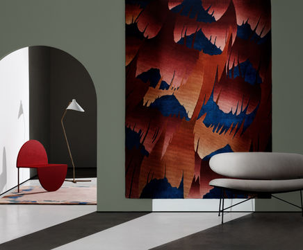 GOLDEN PHEASANT hand knotted rug