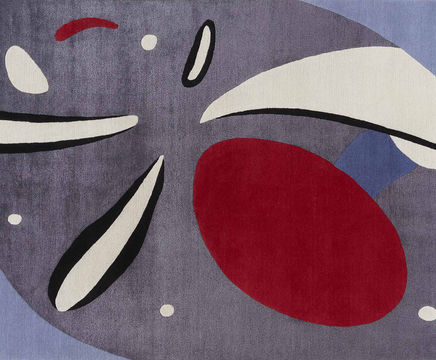 HARLEQUIN hand-knotted wool and silk rug