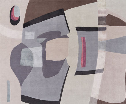 LIGHT FRAGMENTS bespoke hand-knotted wool and silk rug
