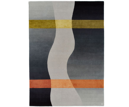 LIGHT BETWEEN - bespoke hand knotted wool and silk rug