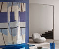 LOOKING THROUGH - bespoke hand knotted wool and silk rug