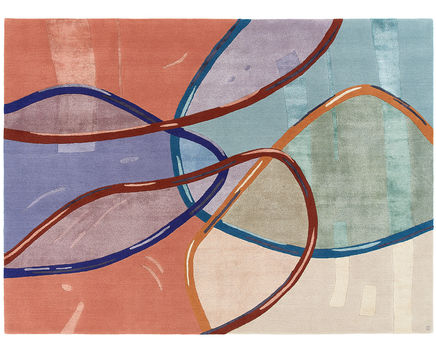 TRANSPARENT - bespoke hand knotted wool and silk rug
