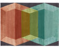 GLASS CUBES - bespoke hand knotted wool and silk rug