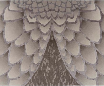 EAGLE hand knotted wool and silk rug