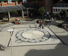 Mosaic paving, Almondvale Shopping Centre, Livingston